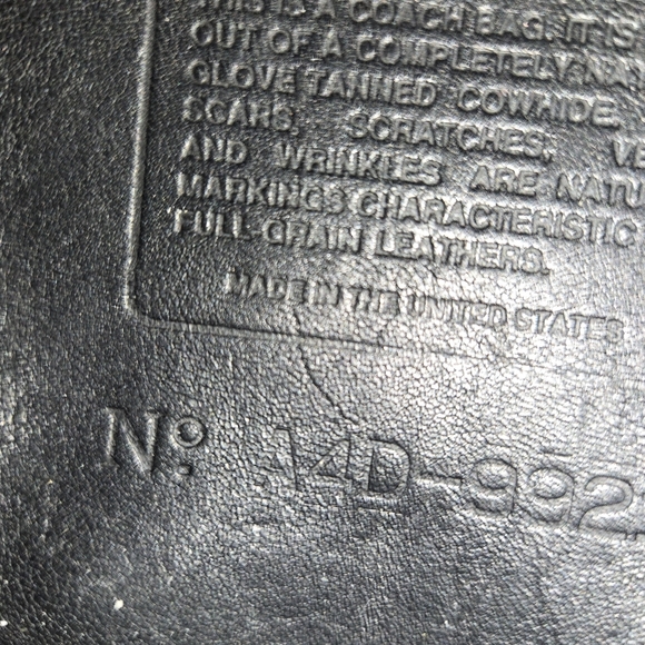 COACH 1994 Megan #9921 Black Rare Made in USA Vintage - Picture 16 of 17